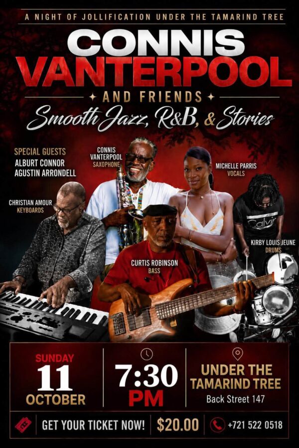 Connis Vanterpools Oct11 Connis Vanterpool & Friends — Smooth Jazz, R&B & Stories — Live Stream Access
